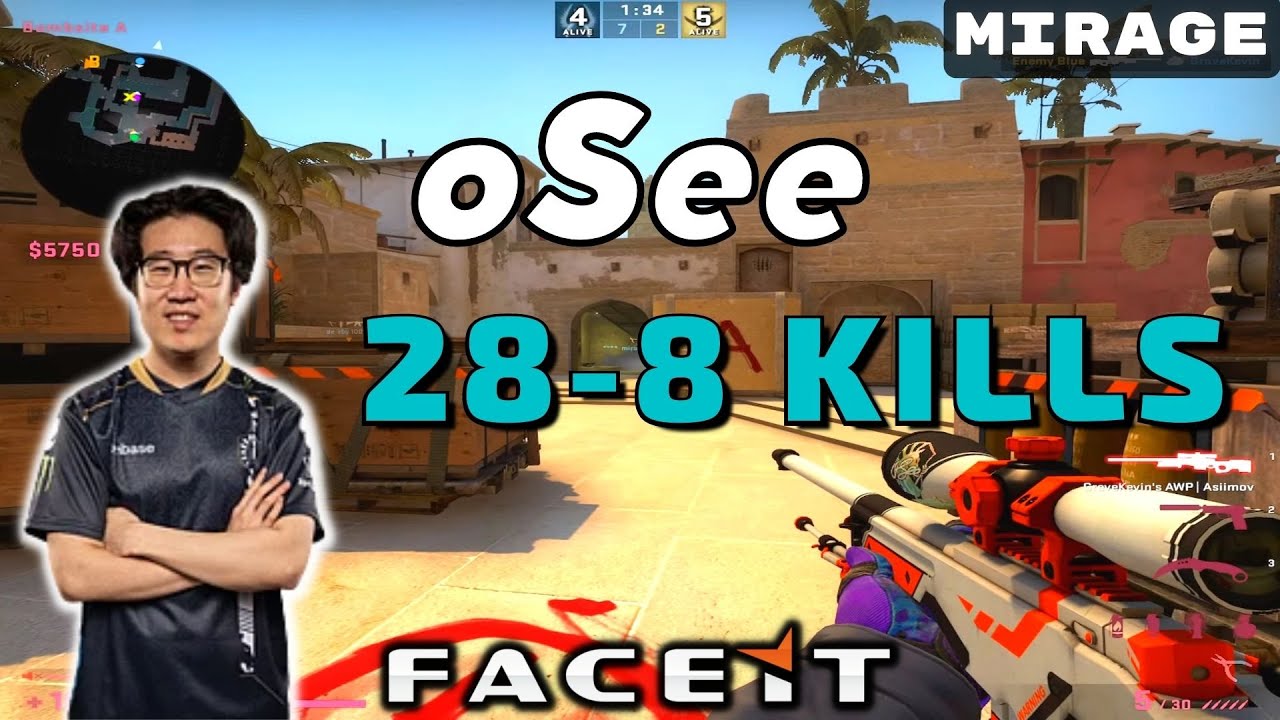 CSGO POV oSee (28-8) Mirage 𝙒𝙞𝙣 (16-3) / Faceit 07.01.2023 - YouTube