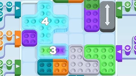 Coffee Rush Block Jam Level 51 52 53 Game Walkthrough Solution