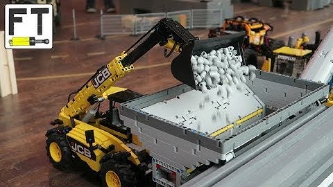 LEGO Technic JCB Telehandler MOC at BB19 (instructions available)