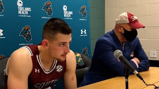 POSTGAME: Erik Stevenson, Frank Martin on Coastal Carolina — 12\/1\/21