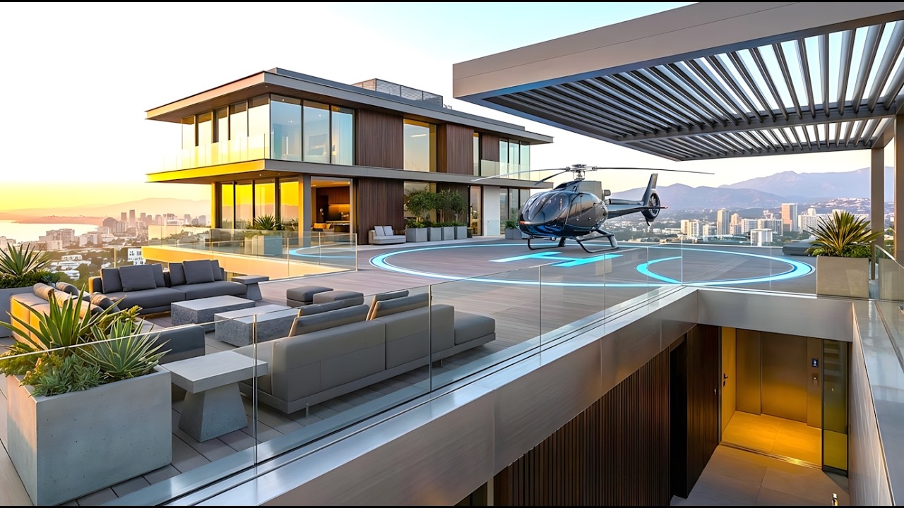 Inside a $100M Ultra-Luxury Mansion with a Private Rooftop Helipad.