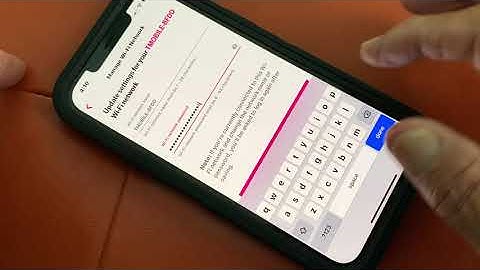 How to change your WiFi Password for T Mobile high Speed Internet Gateway on iPhone 12