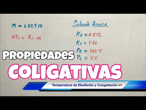 Video: ¿Cuál es la relación matemática entre la depresión del punto de congelación y la molalidad?