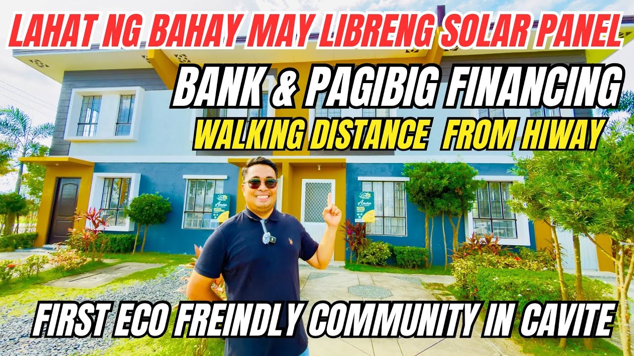 First Eco Freindly Community in Cavite | House with Solar Panel thru Pagibig Financing | Liora Homes