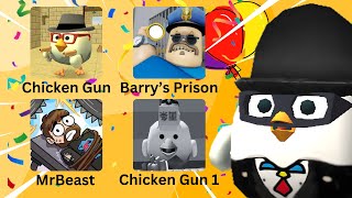 😱 CHICKEN GUN ROBLOX Escape THE SCARY MONSTERS