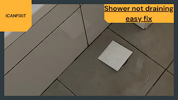 Shower wont  drain-Easy fix!
