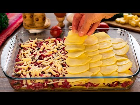 Видео: Картофена запеканка с телешко месо