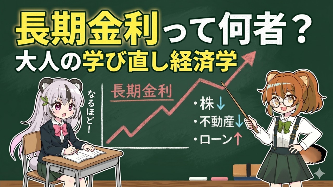 【経済の超基本🔰】知らないと損する長期金利の知識!長期金利が上がると何が起きるのか仕組みを徹底解説【完全保存版】【資産運用】