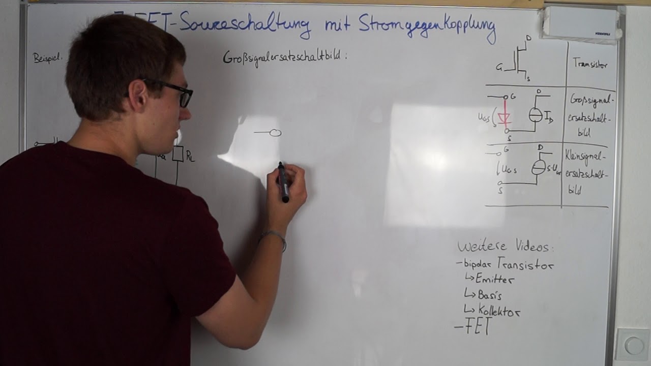 Stromgegenkopplung Jfet Source Schaltung Elektrotechnik Youtube