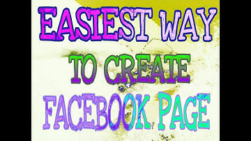 Easiest Way To Create A Facebook Page || In Just 3 Minutes