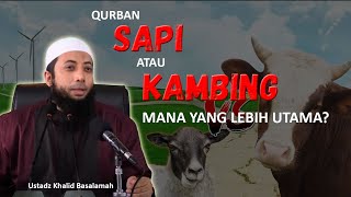 Mana Yang Lebih Utama Kurban Sapi Atau Kambing Ustadz Khalid Basalamah kajiansunnah qurban