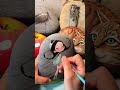 Adorable Little Girl On Stone Stone Art Home Decor