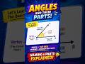 What is an angle? Elements of an angle and naming an angle #maths #students #education #mathstricks