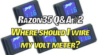 Car Audio Q&A: Where do I wire my Volt Meter? Razon35 Episode: 2
