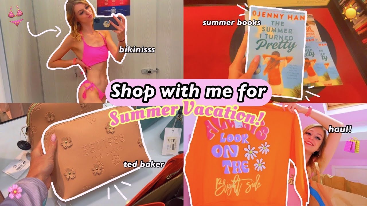 Shop with me for Summer Vacation 2022!!🤪🥥🌴🌺🛍 (BIKINI TRY ON + HUGE HAUL!😎)