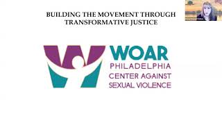 Building the Movement through Transformative Justice and Faith-Based Communities - 4th Workshop