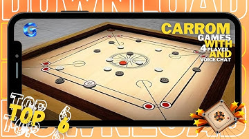 Top 6 best New Carrom Games for android & iOS (Multiplayer) | 4 Player | Voice Chat | Kids