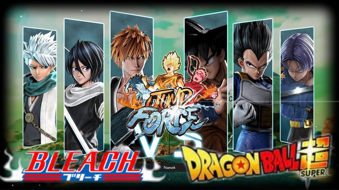 Jump Force Bleach vs Dragon Ball (Ichigo,Rukia,Toshiro vs Goku,Vegeta
