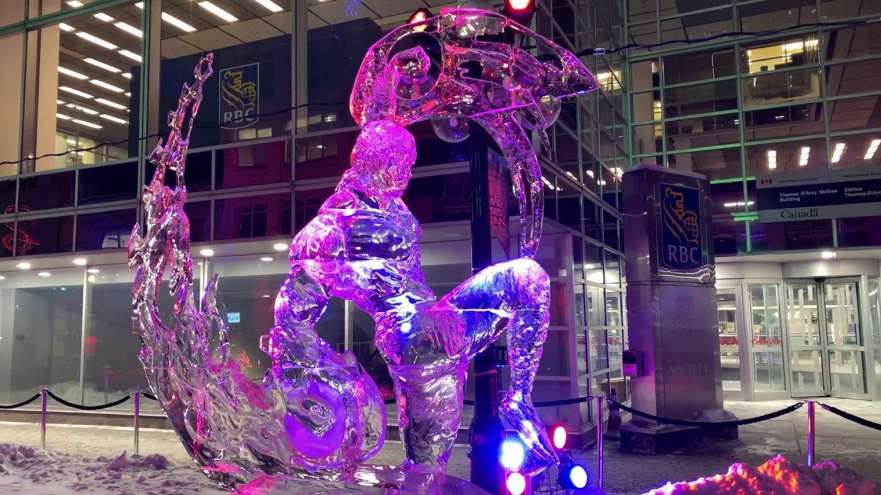 4K - Winterlude 2020 - Sparks Street, Ottawa, Canada