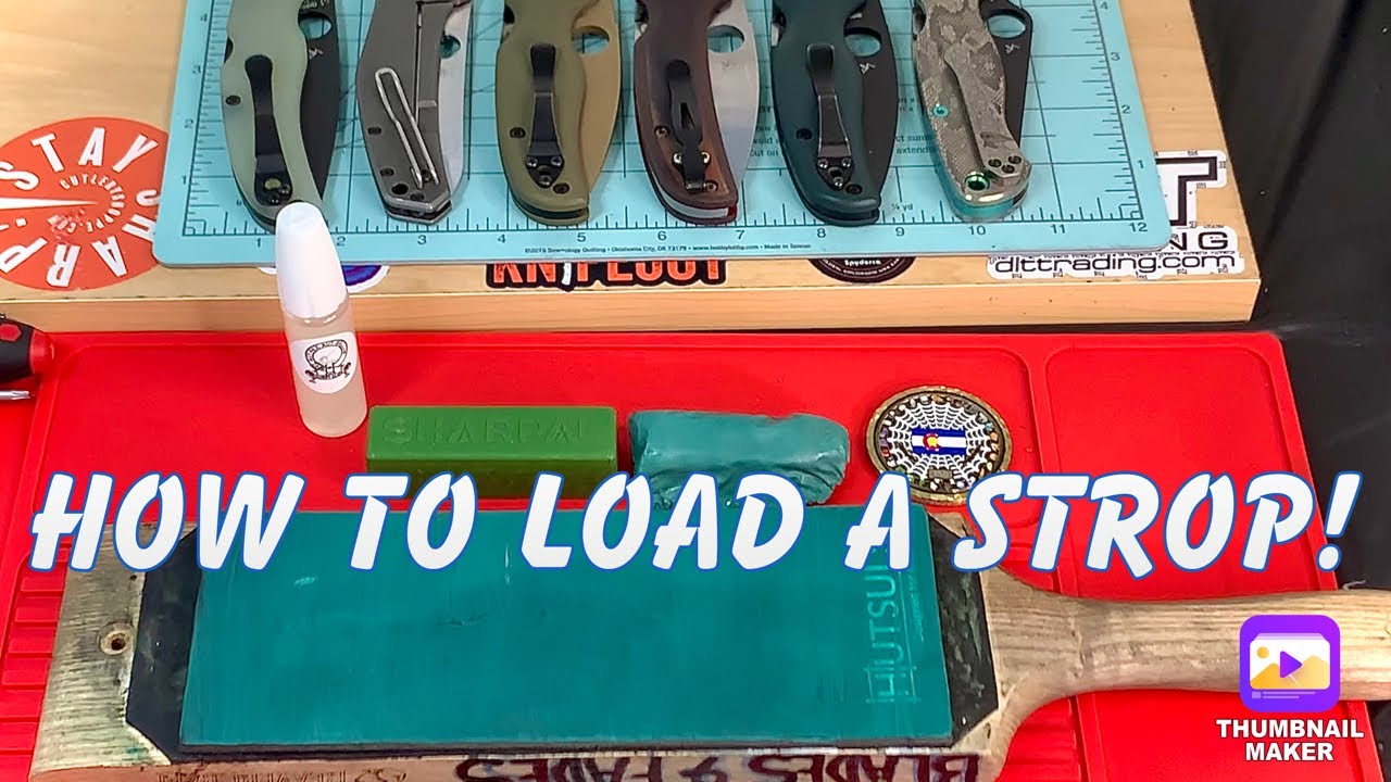 How to load a leather strop! YouTube