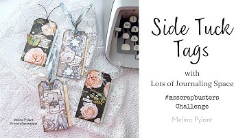 MAKING SIDE TUCK TAGS WITH LOTS OF JOURNALING SPACE | #msscrapbusters EPISODE 79 #papercraft