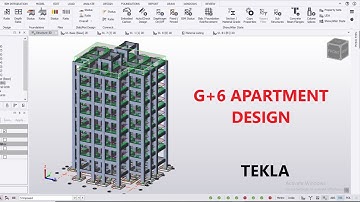 G+6 Apartment Structural Design in Tekla Structural Designer|| IS Code