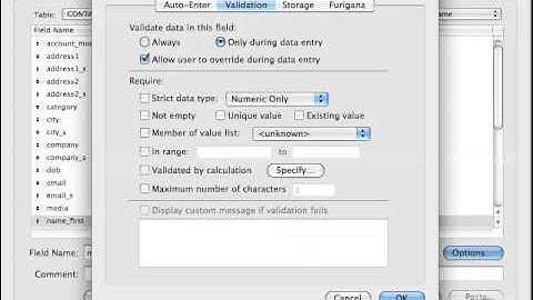 FileMaker Tutorial - 093 - Not Empty Unique and Existing