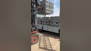 How to load green bricks # Brick making # Brick firing # Forklift