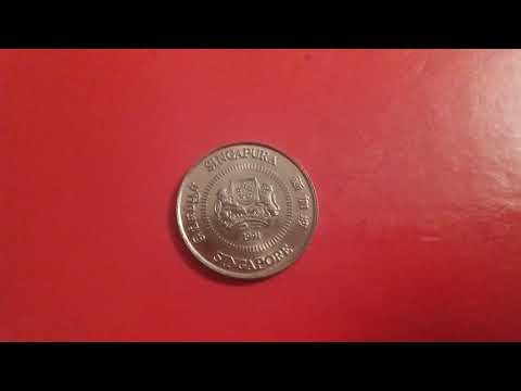 10 cents SINGAPUR moneda coin año xxx