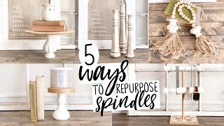 5 Ways To Repurpose Spindles DIY | Ashleigh Lauren