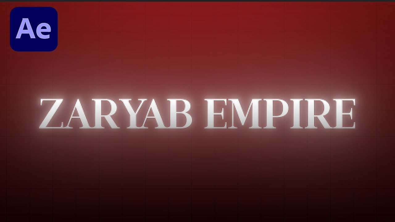 After Effects Text Animation Tutorial