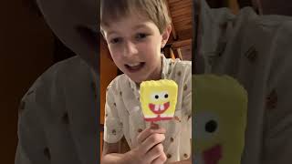 Can I Find A Perfect SpongeBob Popsicle With Chocolate Eyes ￼popsicle lakerjohn shorts