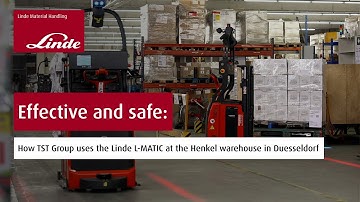 Effective and safe: How TST Group uses the Linde L-MATIC at the Henkel warehouse in Duesseldorf