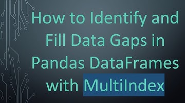 How to Identify and Fill Data Gaps in Pandas DataFrames with MultiIndex