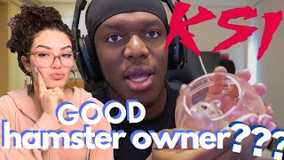 reacting to KSI's hamster care