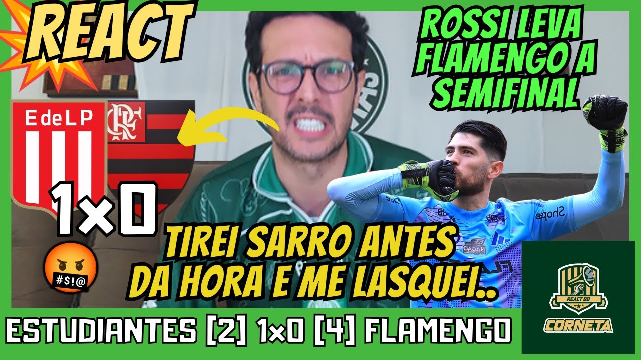 REACT ESTUDIANTES 1x0 FLAMENGO - FLAMENGO LEVA PRESSAO DO ESTUDIANTES ...
