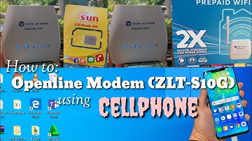 How to: Openline Globe Prepaid Wi-fi (Model: ZLT S10G) using a Smartphone.