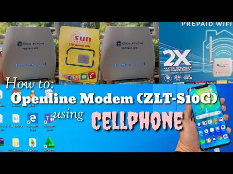 How to: Openline Globe Prepaid Wi-fi (Model: ZLT S10G) using a Smartphone.