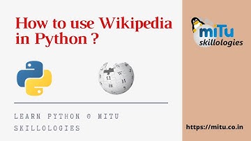 How to access the Wikipedia pages using Python ?