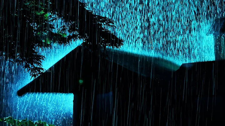 Try Listening In 3 Minutes - Sleep Instantly With Heavy Rain On Tent Roof & Strong Thunder Sounds