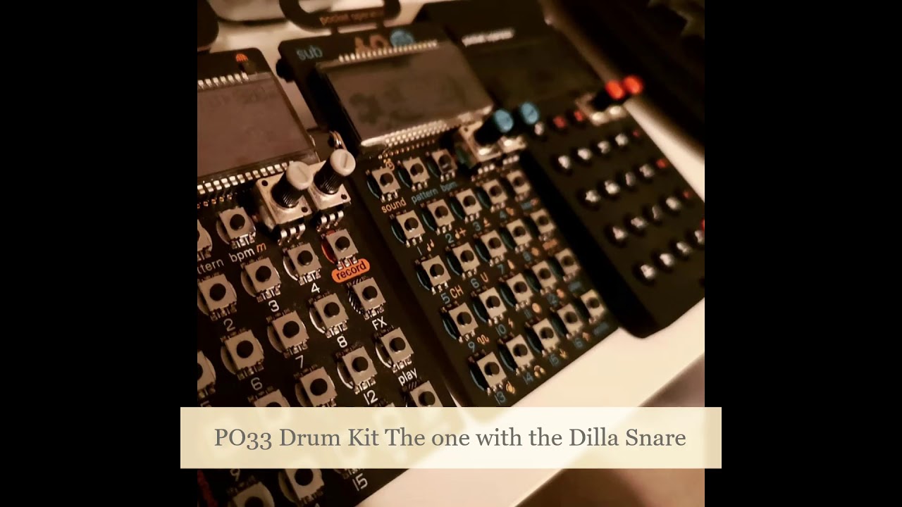 PO33 KO! Drum Kit - The one with the "Dilla" snare