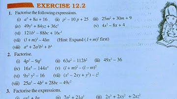 Class 8th maths l Exercise 12.2 l Chapter 12 l Factorisation l Maths l cbse board l Carb Academy