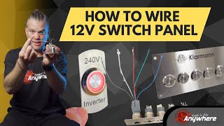 how to wire a 12v switch panel