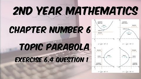 conic section parabola 6.4 2nd year mathematics