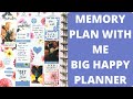 Memory Planning ✨ // Plan With Me // BIG Happy Planner // Using Happy Planner Sticker Books