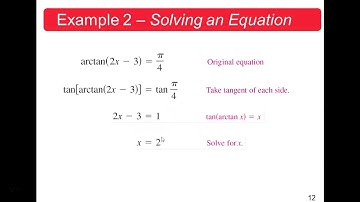 5.7 Differentiation of Inverse Trig Functions