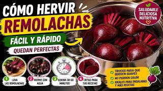 La Mejor Forma de Hervir Remolachas 🥬 Fácil