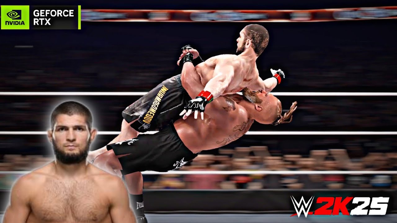 WWE 2K25 - Brock Lesnar vs Khabib | ULTRA SETTING #wwe2k25 #pcgaming 