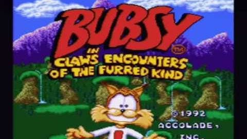 Snes bubsy game opening