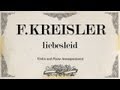 F.Kreisler - liebesleid - Piano accompaniment